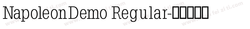 NapoleonDemo Regular字体转换